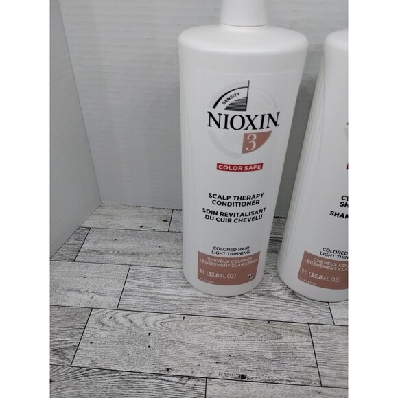Nioxin System 3 Cleanser + Scalp Therapy, Fine Hair Liter Set